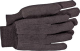 BOSS 403L Classic, Heavy Weight Protective Gloves, Men's, L, Straight Thumb, Knit Wrist Cuff, Cotton/Polyester, Brown