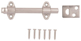 ProSource 23260-SC-PS Surface Bolt, 0.7 in Bolt Head, 4 in L Bolt, Satin Chrome