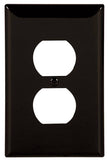 Eaton Wiring Devices PJ8BK Duplex and Single Receptacle Wallplate, 4-7/8 in L, 3-1/8 in W, 1 -Gang, Polycarbonate