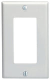 Leviton 122-80401-0NW Wallplate, 4-1/2 in L, 2-3/4 in W, 1 -Gang, Nylon, White, Device Mounting