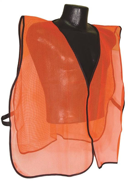 RADWEAR SVO Non-Rated Safety Vest, One-Size, Polyester, Green/Orange/Silver, Hook-and-Loop Closure