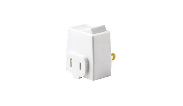 Leviton 1469-W Switch Tap, 13 A, 125 V, 1-15R, White