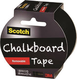 Scotch 1905R-CB-BLK Duct Tape, 5 yd L, 1-7/8 in W, Black
