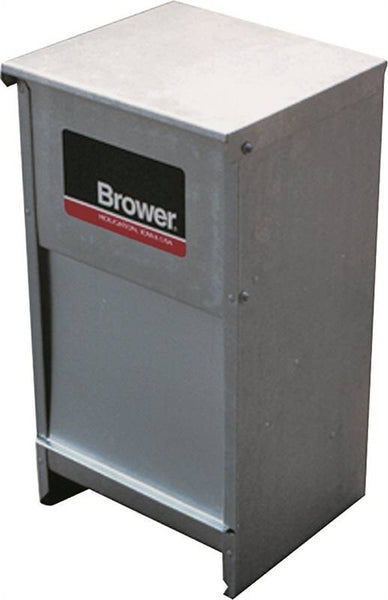 BROWER DF25 Pet Feeder, 25 lb Volume, Galvanized Steel