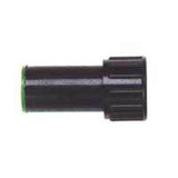 Raindrip R303CT Compression Hose End Plug, 1/2 in, ABS, Black