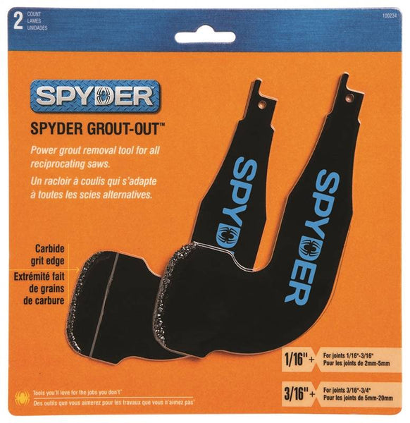 Spyder Grout Out 100234 Grout Remover, Carbon Steel Blade