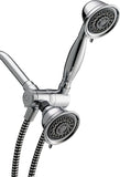 Waterpik PowerSpray+ Series VAT-313E-343DE Dual Shower Head System, 1.8 gpm, 6-Spray Function, Polished Chrome