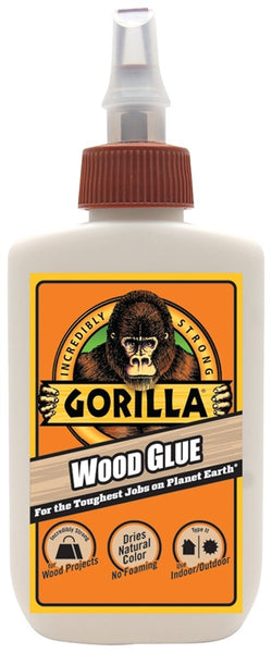 Gorilla 6202003 Wood Glue, Light Tan, 4 oz Bottle