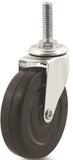 DH CASTERS C-L30T2RS Swivel Caster, 3 in Dia Wheel, 13/16 in W Wheel, Rubber Wheel, 110 lb