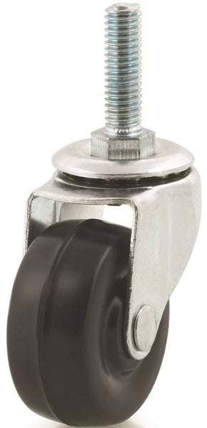 DH CASTERS C-L20T1RS Swivel Caster, 2 in Dia Wheel, 13/16 in W Wheel, Rubber Wheel, 77 lb