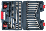 Crescent CTK128MP2N Mechanics Tool Set, 128-Piece, Steel, Chrome