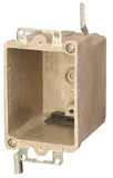 fiberglassBOX 9363-EWK Electrical Box, 1 -Gang, Fiberglass Reinforced Polyester BMC, Beige/Tan, Bracket Mounting