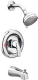 Moen Adler Series L82694EP Tub and Shower Faucet, Standard Showerhead, 2 gpm Showerhead, 2 Spray Settings, 1-Handle