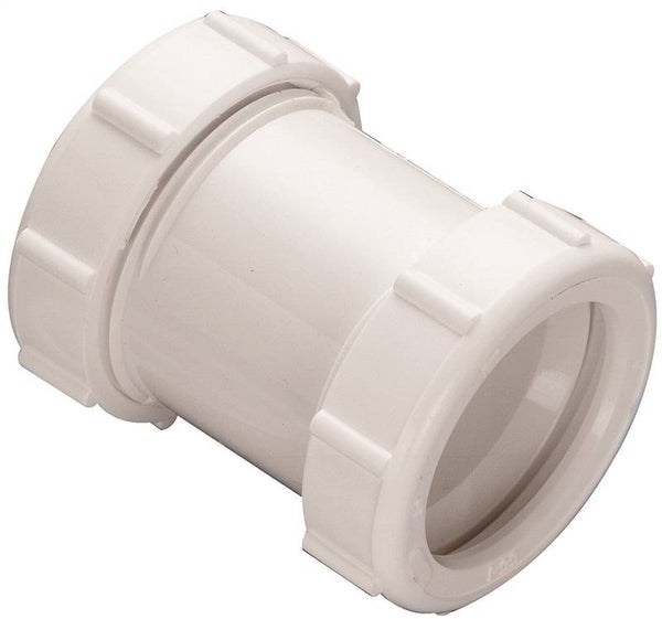 Plumb Pak PP55-4W Sink Drain Coupling, 1-1/2 in, Slip Joint, Polypropylene, White