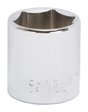 Vulcan MT6495428 Drive Socket, 7/8 in Socket, 3/8 in Drive, 6-Point, Chrome Vanadium Steel, Chrome