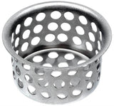 Danco 89049 Sink Strainer, 1-1/2 in Dia, Brass, Chrome, For: 1-1/2 in Sinks Drains and Utility Tubs