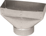 Imperial GV0702 Universal Boot, 3-1/4 in L, 10 in W, 6 in H, Galvanized