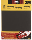 3M 9086 Sandpaper, 11 in L, 9 in W, 320 Grit, Extra Fine, Silicone Carbide Abrasive