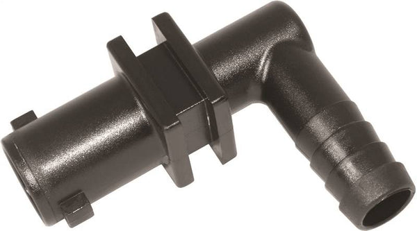 GREEN LEAF Y8231003 Dry Boom Nozzle Body Elbow, 1/2 in, Quick x Hose Barb, 7 psi Pressure, EPDM Rubber