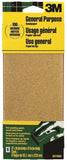 3M 9016 Sandpaper Sheet, 9 in L, 3.66 in W, Medium, 100 Grit, Aluminum Oxide Abrasive, Paper Backing