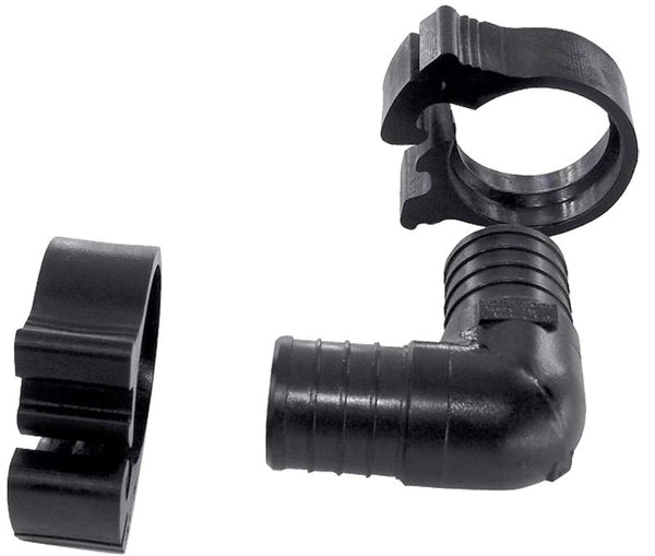 Flair-It PEXLOCK 30770 Pipe Elbow, 1 in, 90 deg Angle, Black, 100 psi Pressure