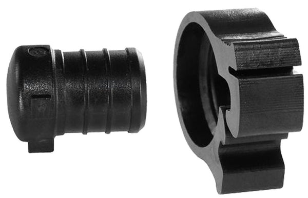 Flair-It PEXLOCK 30864 Pipe Plug with Clamp, 3/4 in, Black