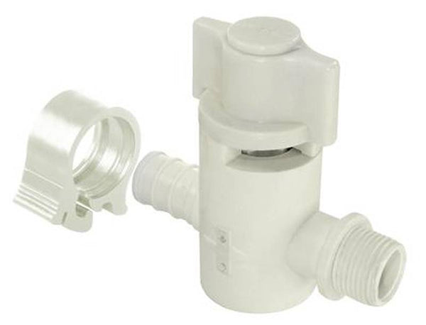 Flair-It 30888 Stop Valve, 1/2 x 3/8 in Connection, PEX x Compression, 100 psi Pressure, Polysulfone Body