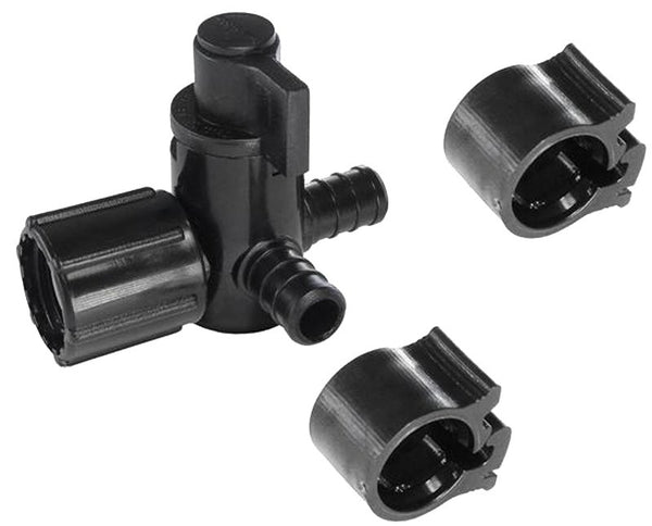 Flair-It 30913 Bypass Valve, 1/2 x 1/2 x 1/2 in Connection, PEX x FPT x PEX, 100 psi Pressure, Polysulfone Body