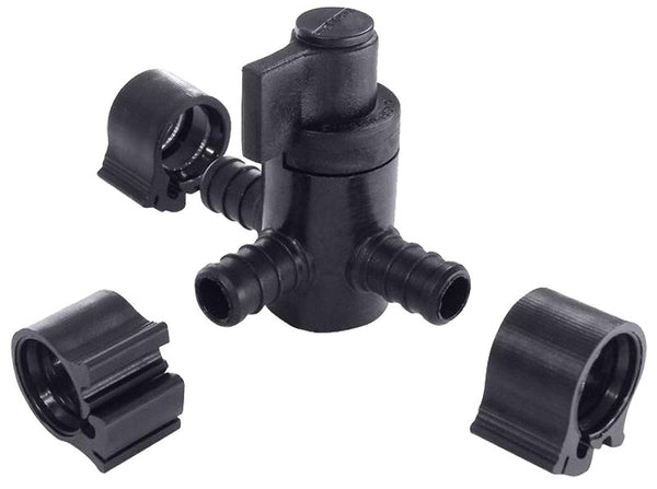 Flair-It 30914 Bypass Valve, 1/2 x 1/2 x 1/2 in Connection, PEX, 100 psi Pressure, Polysulfone Body