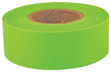 CH Hanson Sub-Zero Series 17009 Flagging Tape, 150 ft L, 1-3/16 in W, Fluorescent Lime, PVC
