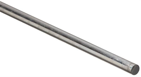 Stanley Hardware 4005BC Series N179-788 Round Smooth Rod, 3/8 in Dia, 36 in L, Steel, Zinc