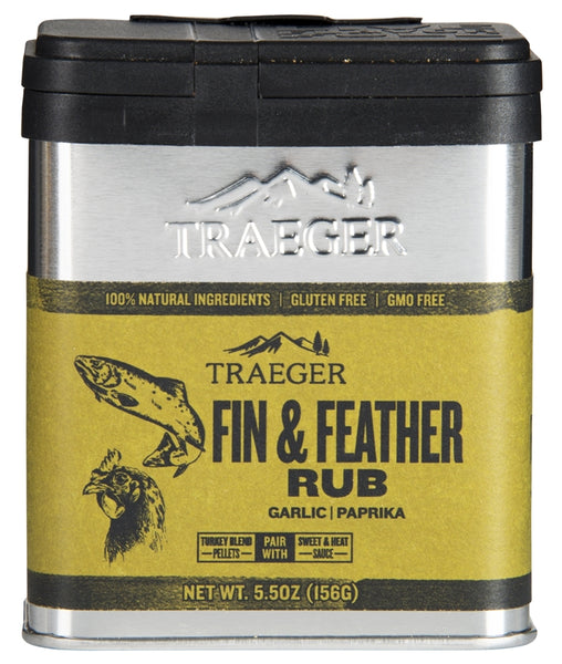 Traeger SPC176 Fin and Feather Rub, 5.5 oz, Tin
