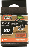 Gator 7776 Sanding Belt, 3 in W, 21 in L, 80 Grit, Medium, Zirconium Oxide Abrasive