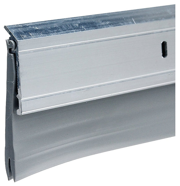Frost King A62/36H Door Sweep, 36 in L, 2 in W, Aluminum Flange, Vinyl Insert
