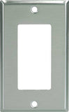 Eaton Cooper Wiring 93401 93401-BOX1 Wallplate, 4-1/2 in L, 2-3/4 in W, 1 -Gang, Stainless Steel, Brushed Satin