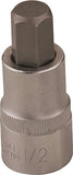 Vulcan Hex Bit Socket, Chrome, 16 mm, 1/2 in Drive, 2-1/2 in OAL