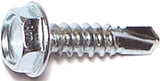 MIDWEST FASTENER 10279 Screw, #10 Thread, 3/4 in L, Hex, Socket Drive, Self-Drilling Point, Steel, Zinc