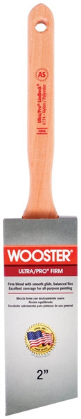 WOOSTER 4174-2 Paint Brush, 2 in W, 2-11/16 in L Bristle, Nylon/Polyester Bristle, Sash Handle