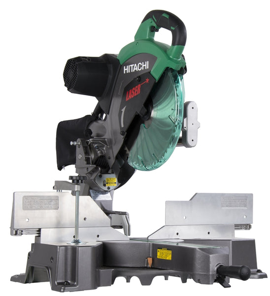 Metabo HPT C12RSH2SM Dual Compound Miter Saw, 12 in Dia Blade, 4000 rpm Speed, 45 deg Max Bevel Angle