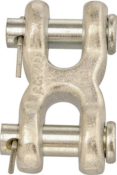 Campbell T5423301 Clevis Link, 3/8 in Trade, 5400 lb Working Load, Steel, Zinc