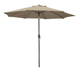 Seasonal Trends 60036 Crank Umbrella, 92.9 in H, 107.9 in W Canopy, 107.9 in L Canopy, Round Canopy, Steel Frame