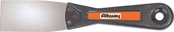 ALLWAY TOOLS T15F Putty Knife, 1-1/2 in W Blade, Steel Blade, Steel Handle