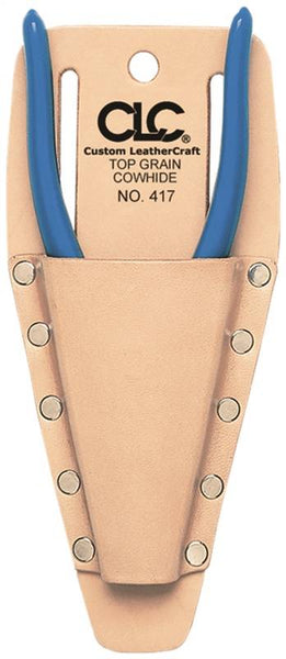 CLC Tool Works Series 417 Plier/Tool Holder, 1-Pocket, Leather, Tan, 3-1/2 in W, 8-1/4 in H