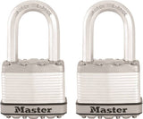 Master Lock Magnum Series M5XTLF Padlock, Keyed Alike Key, 3/8 in Dia Shackle, 1-1/2 in H Shackle, Boron Carbide Shackle