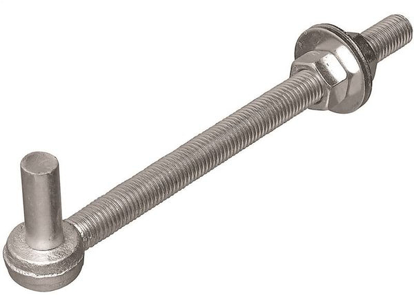 National Hardware N130-674 Full Threaded Bolt Hook, 12 in L, Steel, Zinc-Plated