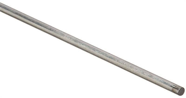 Stanley Hardware 4005BC Series N179-754 Round Smooth Rod, 3/16 in Dia, 36 in L, Steel, Zinc