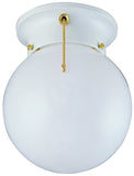 Boston Harbor Ceiling Light Fixture, 0.5 A, 120 V, 60 W, 1-Lamp, A19 or CFL Lamp, Metal Fixture