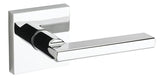 Kwikset Signature Series 154HFL SQT-26 Passage Closet Lever, 4-15/32 in L Lever, Polished Chrome