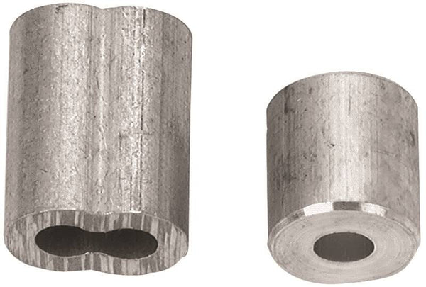 Campbell B7675454 Cable Ferrule and Stop Set, 1/4 in Dia Cable, Aluminum