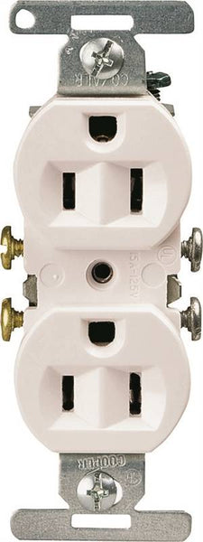 Receptacle Dplx Wht 15a/125v